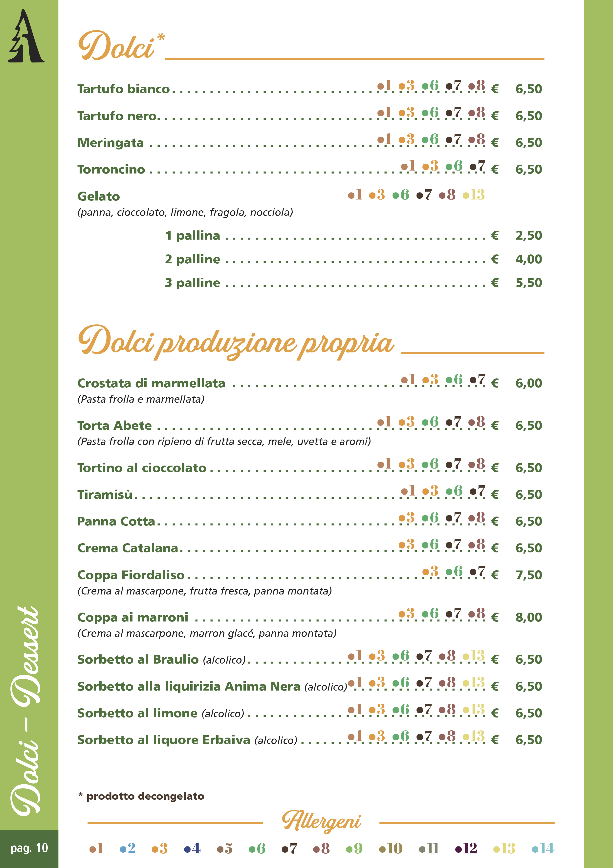 Men&uacute; carta